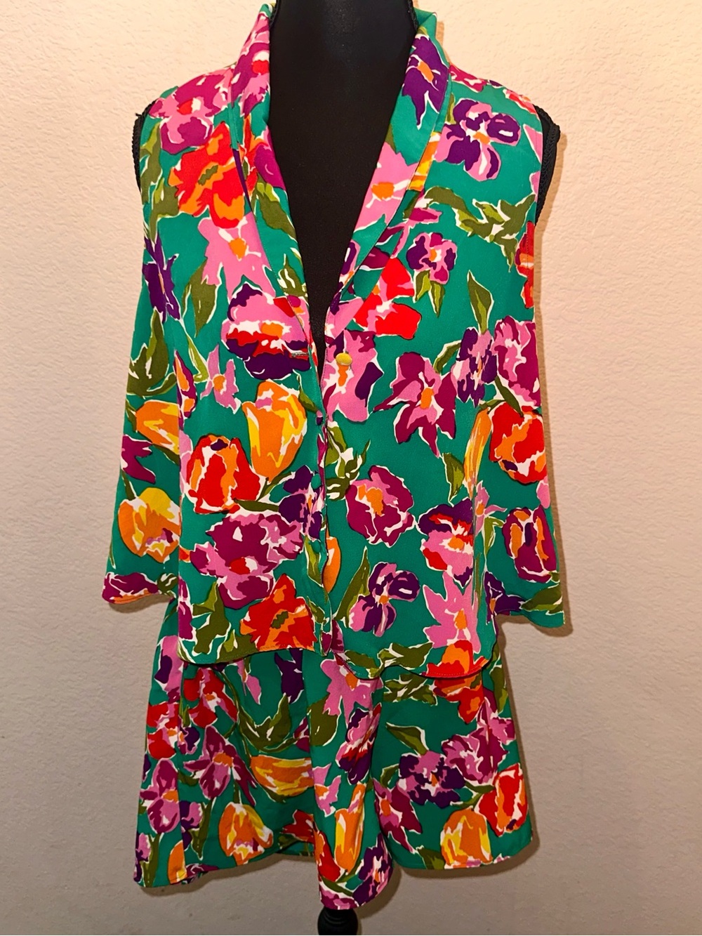 Vintage Victoria’s Secret Floral 2 Piece Lounge Set Pajama Set Small